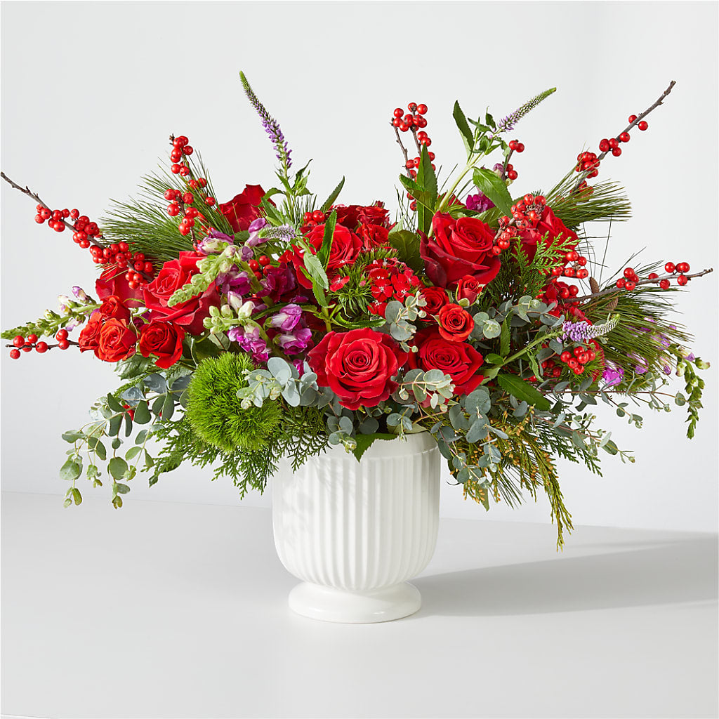 Big Red Bow Bouquet – Kiss Floral Llc, Conshohocken PA