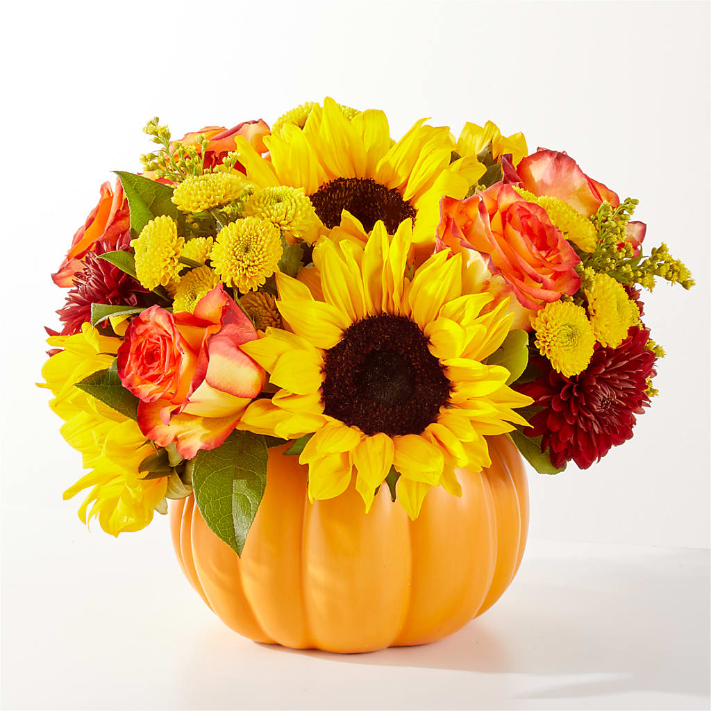Golden Gourd Pumpkin Bouquet – Kiss Floral Llc, Conshohocken PA