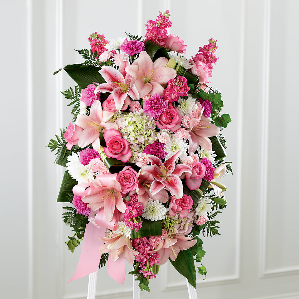 Comforting Standing Spray – Kiss Floral Llc, Conshohocken PA