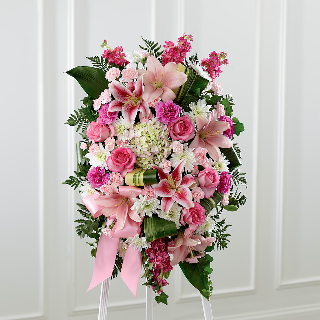 Comforting Standing Spray – Kiss Floral Llc, Conshohocken PA