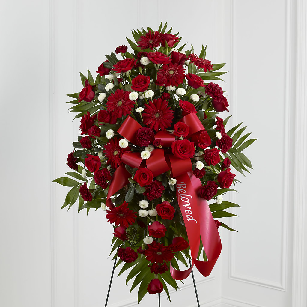 Treasured Memories Standing Spray – Kiss Floral Llc, Conshohocken PA