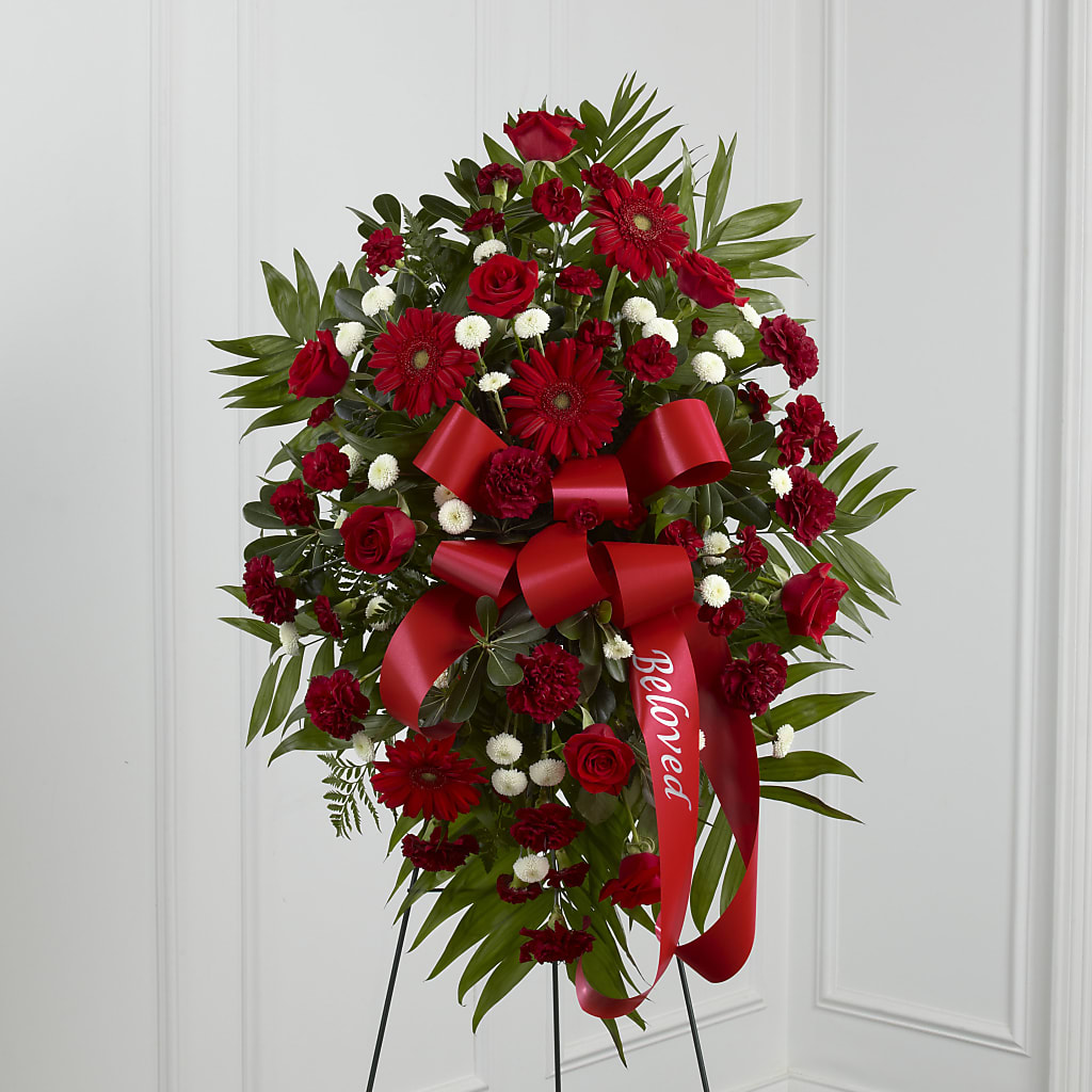 Treasured Memories Standing Spray – Kiss Floral Llc, Conshohocken PA