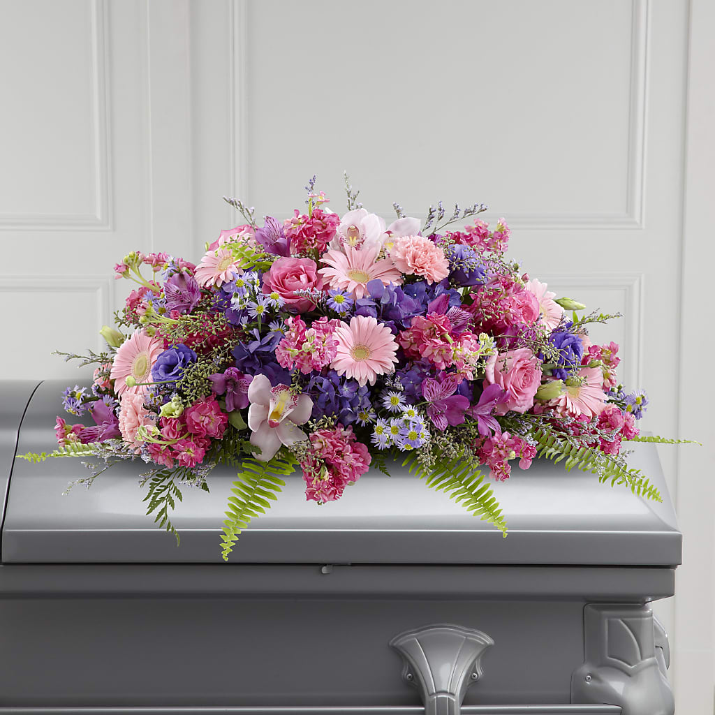 Glorious Garden Casket Spray – Kiss Floral Llc, Conshohocken PA