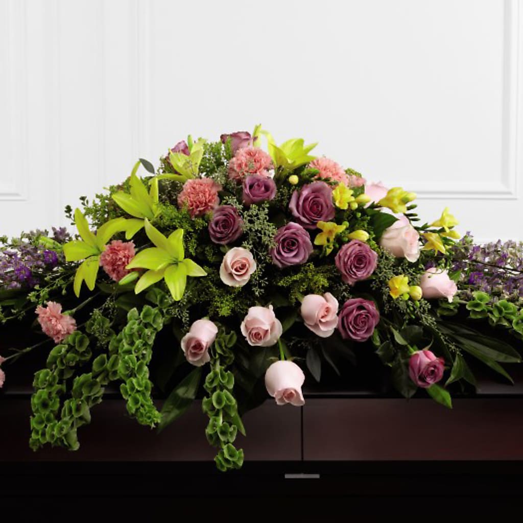 Forever Beloved Casket Spray – Kiss Floral Llc, Conshohocken PA
