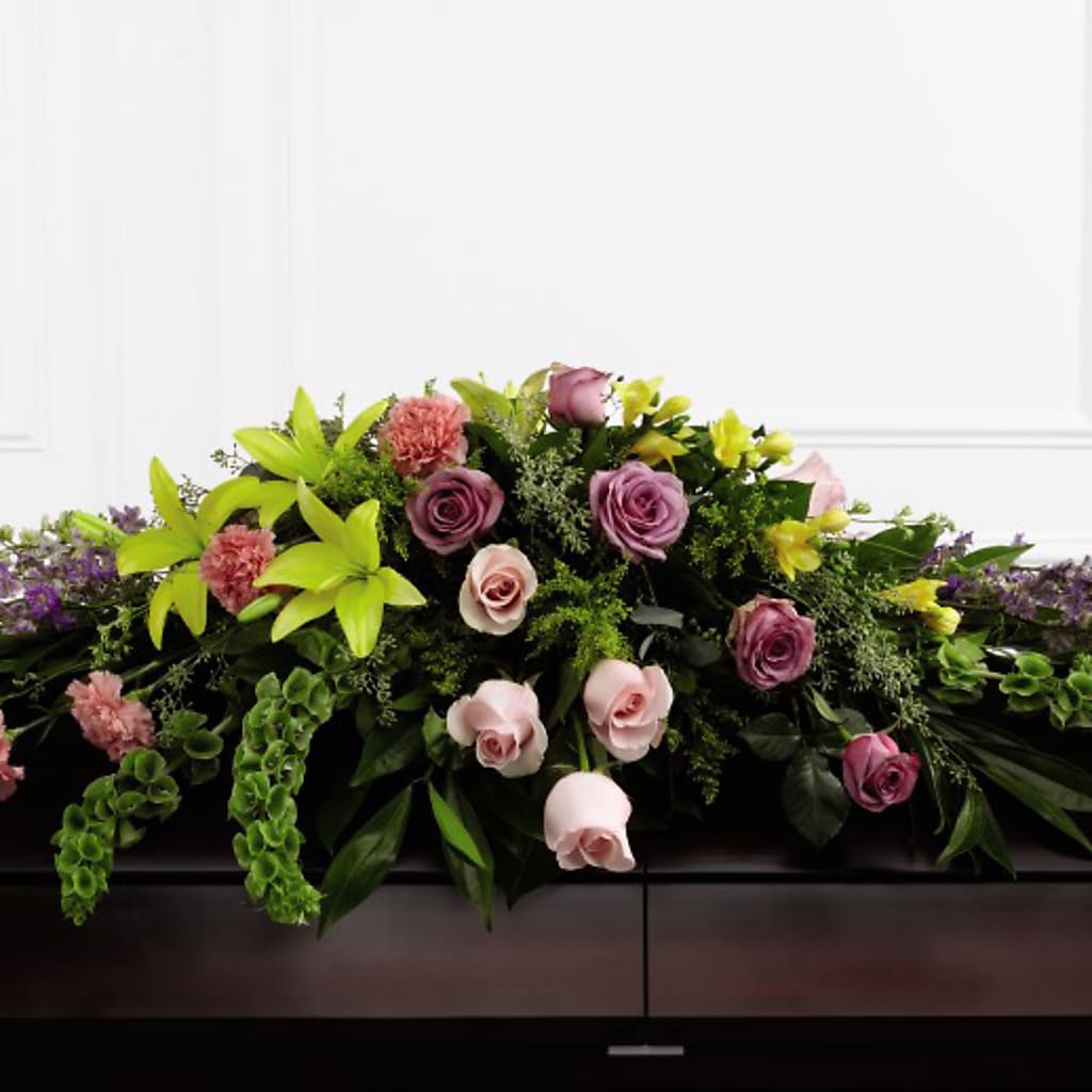 Forever Beloved Casket Spray – Kiss Floral Llc, Conshohocken PA
