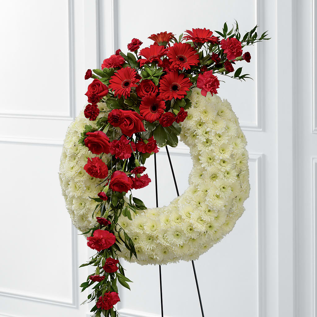 Graceful Tribute Wreath – Kiss Floral Llc, Conshohocken PA