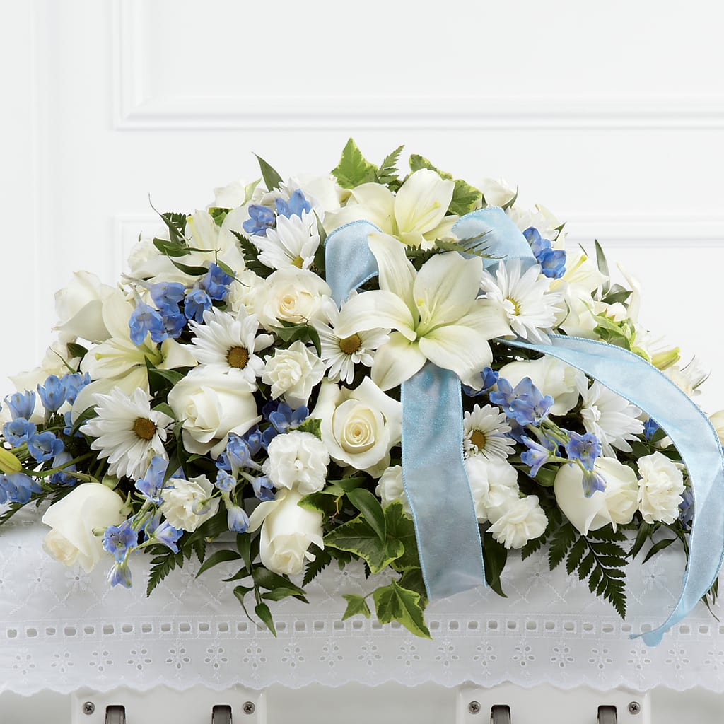 Tender Treasure Casket Spray – Kiss Floral Llc, Conshohocken PA