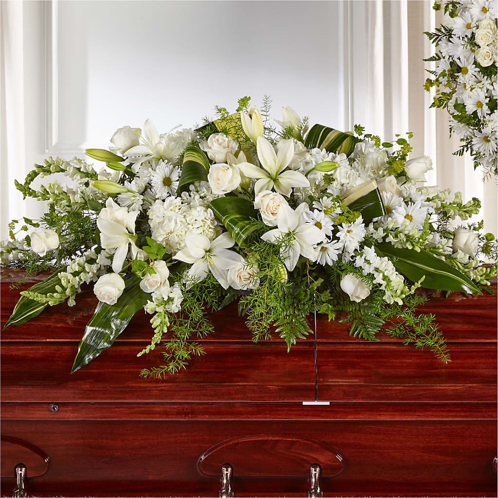 Abundance Casket Spray – Kiss Floral Llc, Conshohocken PA