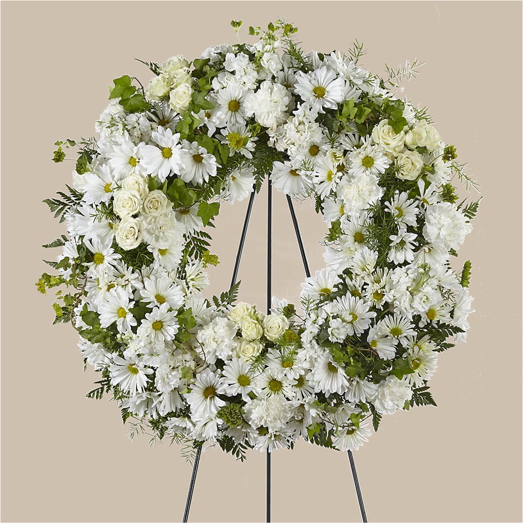 Faithful Wishes Wreath – Kiss Floral Llc, Conshohocken PA