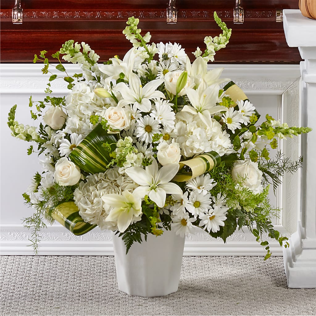 Thoughts of Tranquility Floor Basket – Kiss Floral Llc, Conshohocken PA