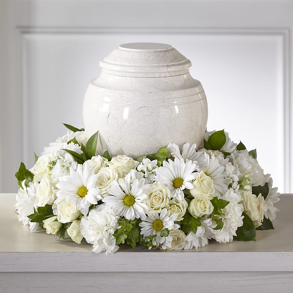 Ivory Gardens Cremation Adornment – Kiss Floral Llc, Conshohocken PA