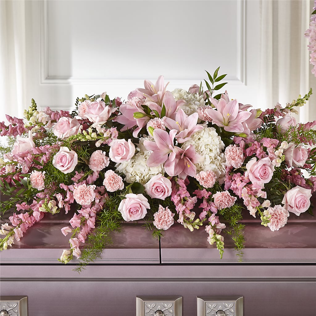 Life & Remembrance Casket Spray – Kiss Floral Llc, Conshohocken PA