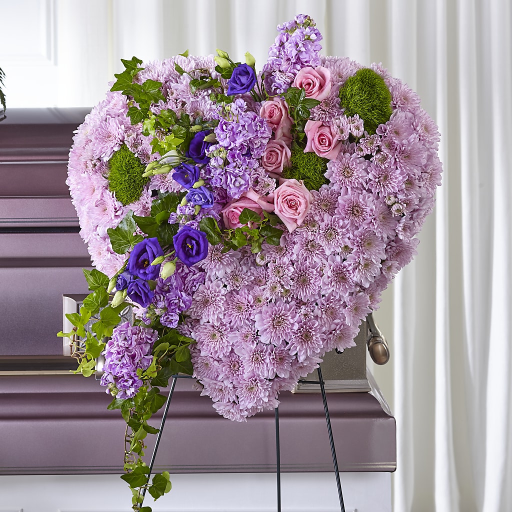 Treasured Love Standing Heart – Kiss Floral Llc, Conshohocken PA
