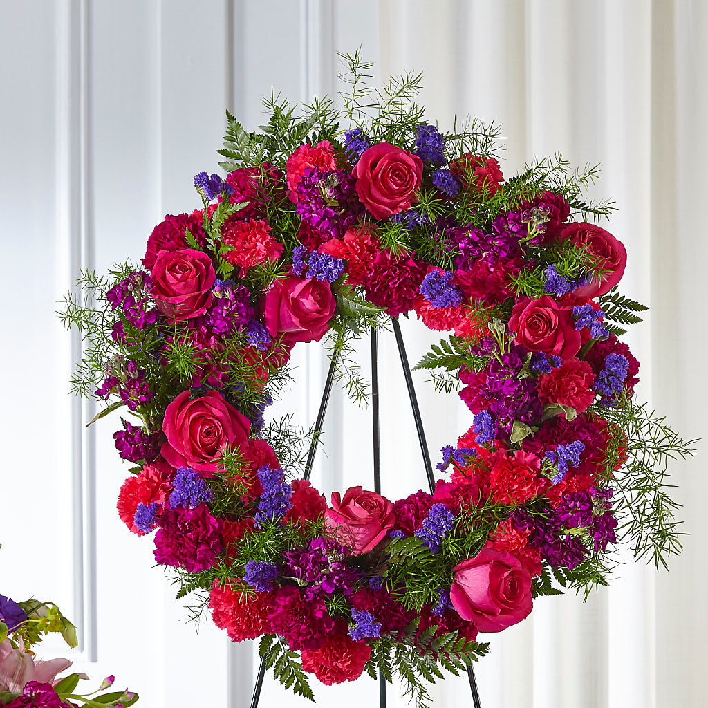 Calming Colors Wreath – Kiss Floral Llc, Conshohocken PA