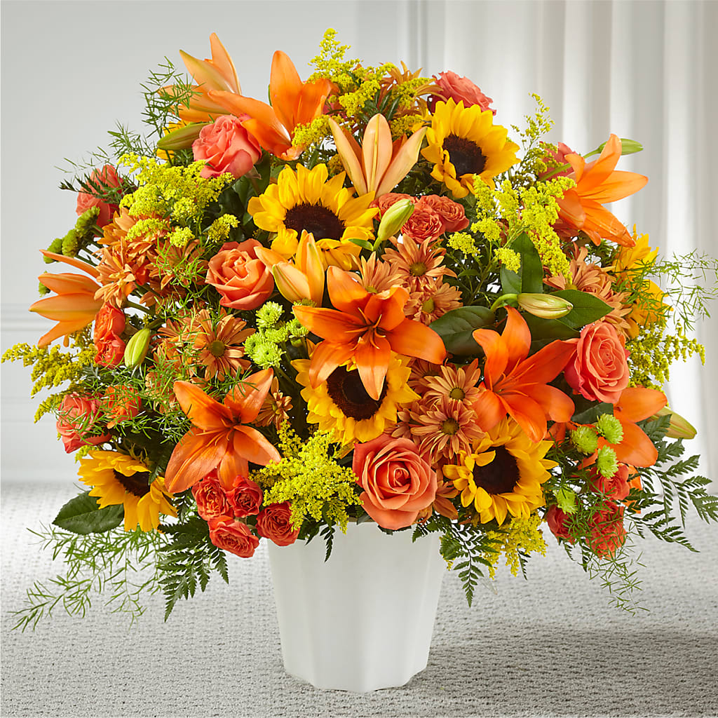 Harvest Thoughts Floor Basket – Kiss Floral Llc, Conshohocken PA