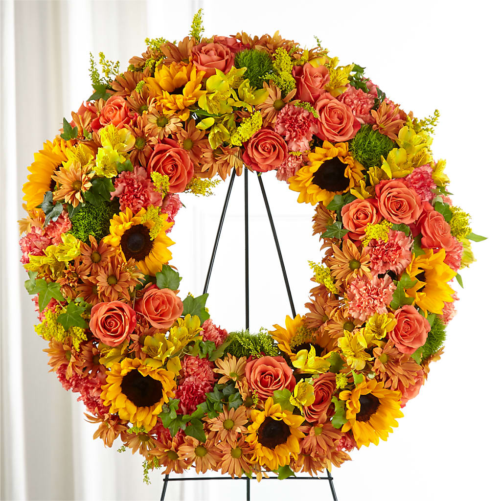 Autumnal Memories Wreath (Standard) – Kiss Floral Llc, Conshohocken PA