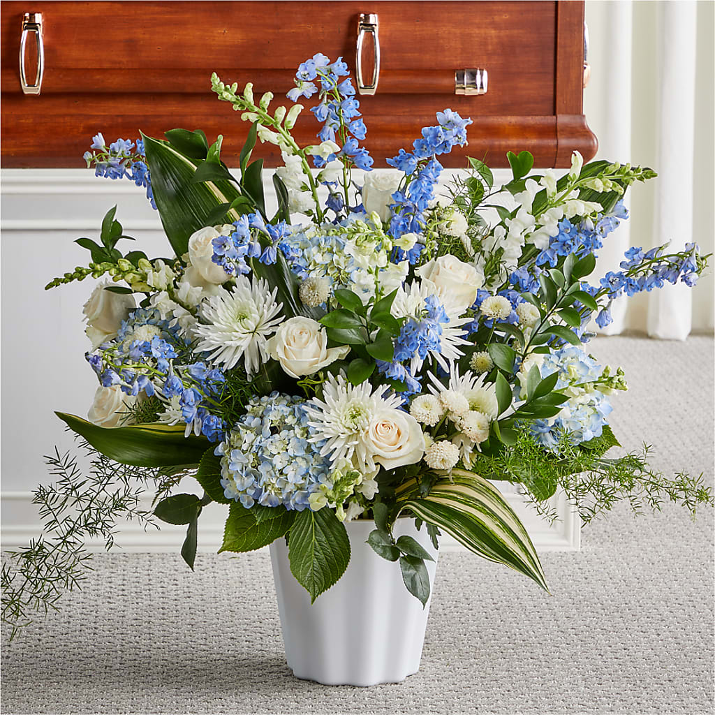 Everlasting Memories Floor Basket – Kiss Floral Llc, Conshohocken PA