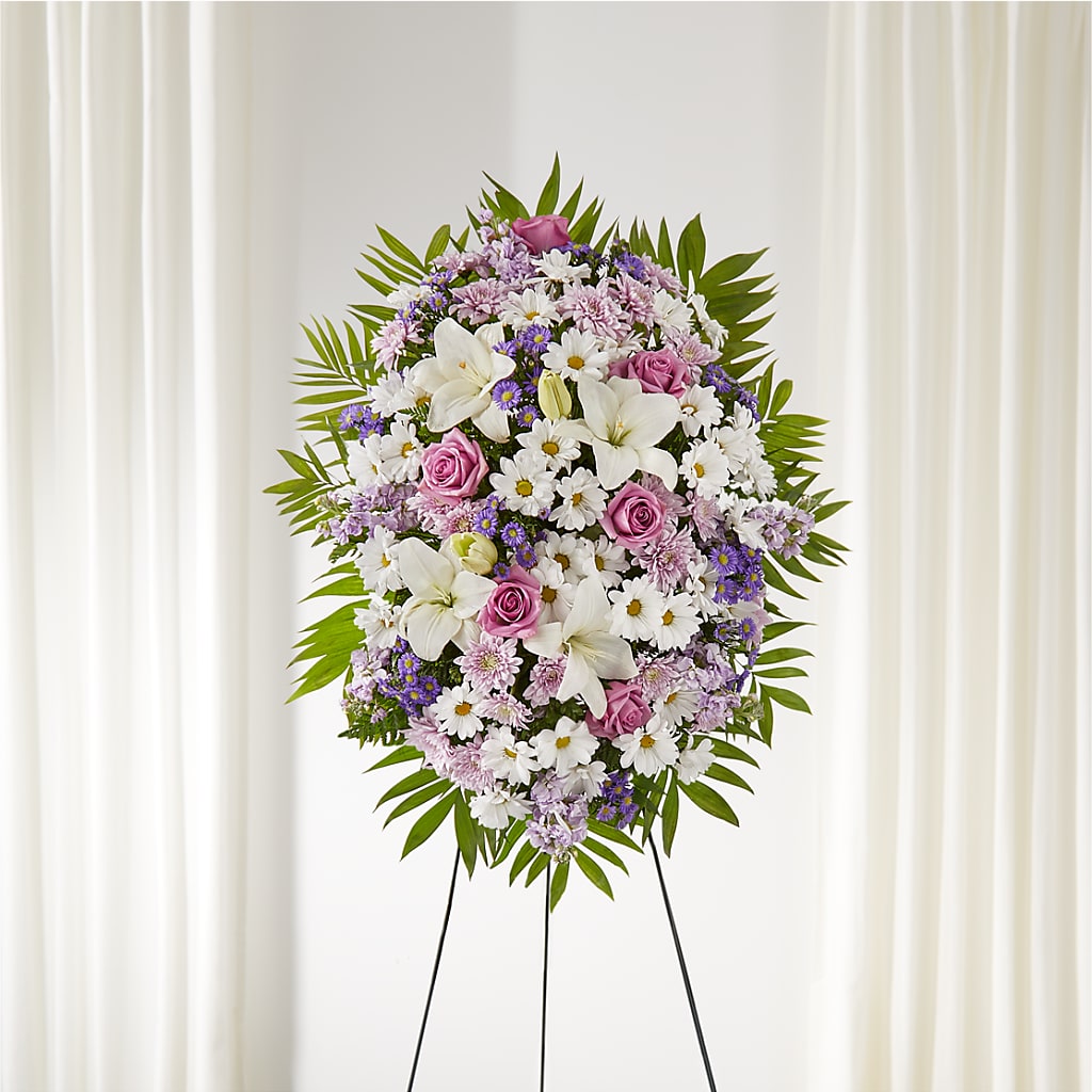 Surrounded by Love Standing Spray – Kiss Floral Llc, Conshohocken PA