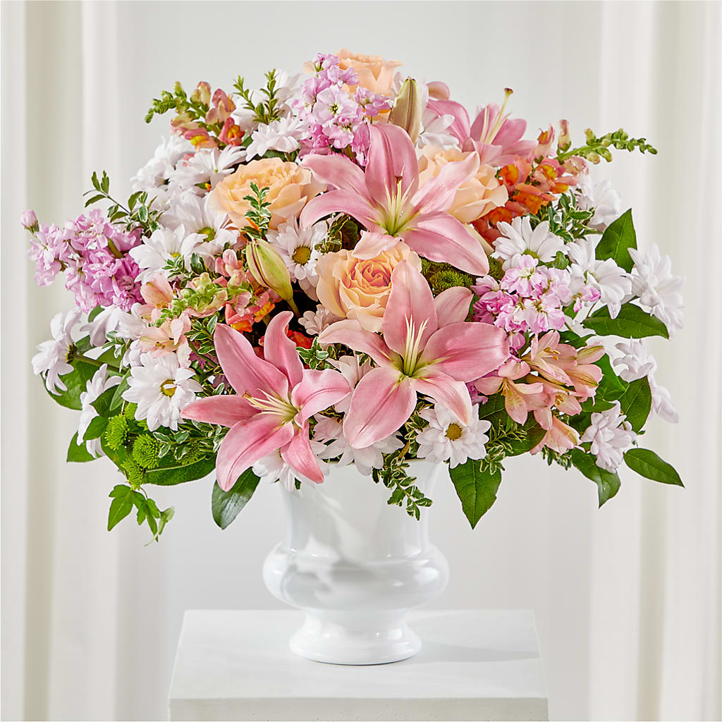 Heartfelt Gesture Urn Arrangement – Kiss Floral Llc, Conshohocken PA