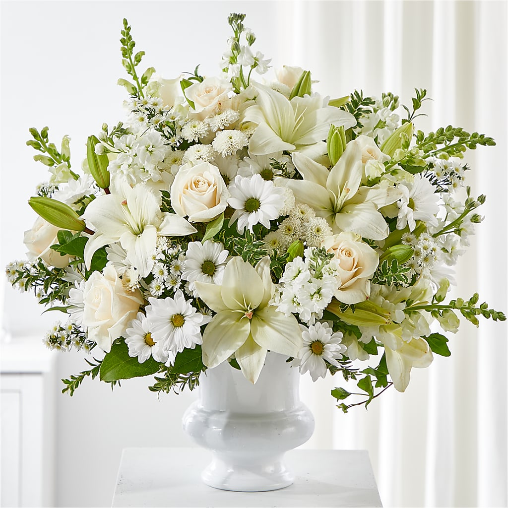 Uplifting Urn Arrangement – Kiss Floral Llc, Conshohocken PA