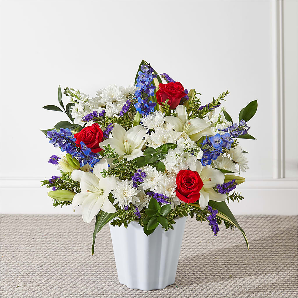 Consoled Floor Basket – Kiss Floral Llc, Conshohocken PA