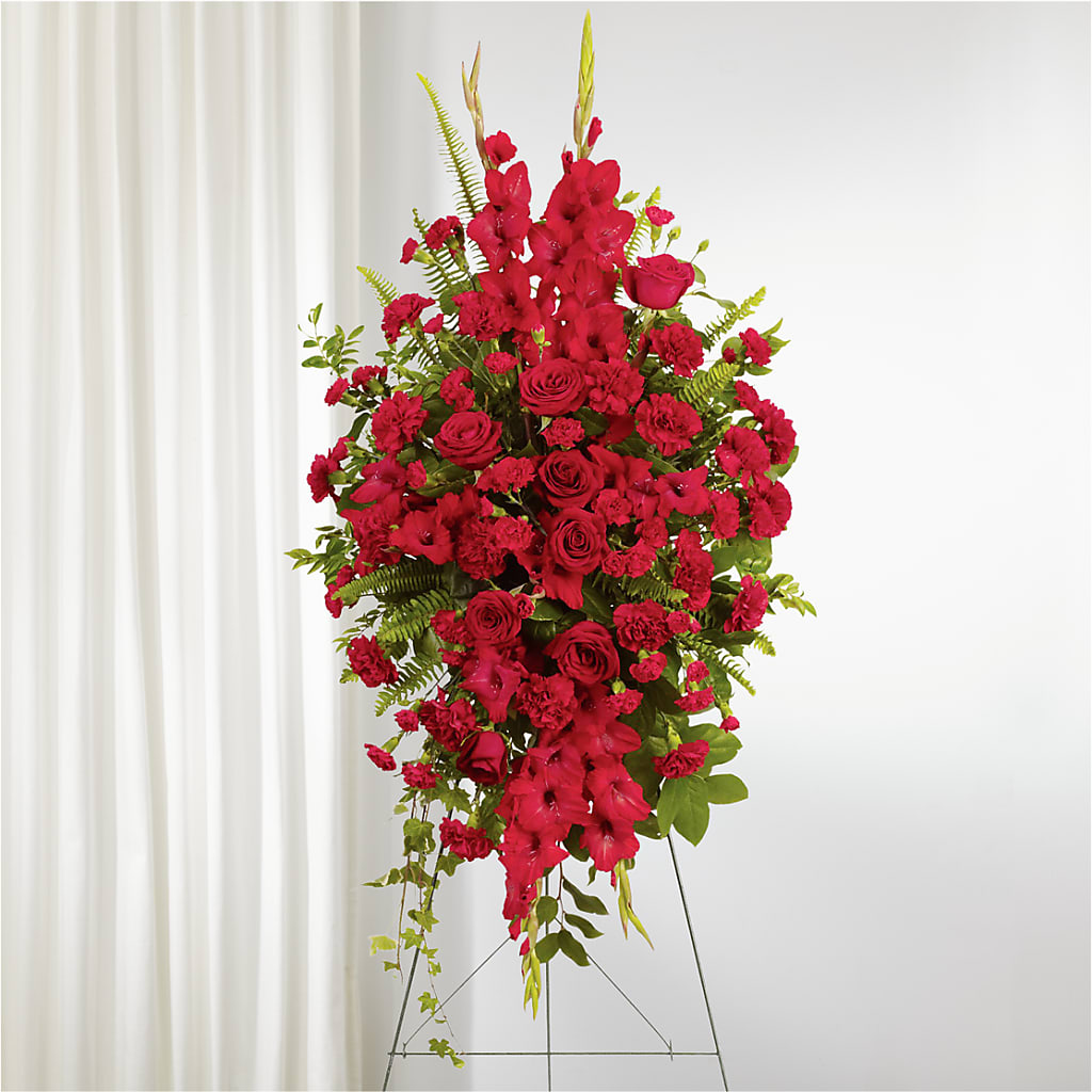From the Heart Standing Spray – Kiss Floral Llc, Conshohocken PA