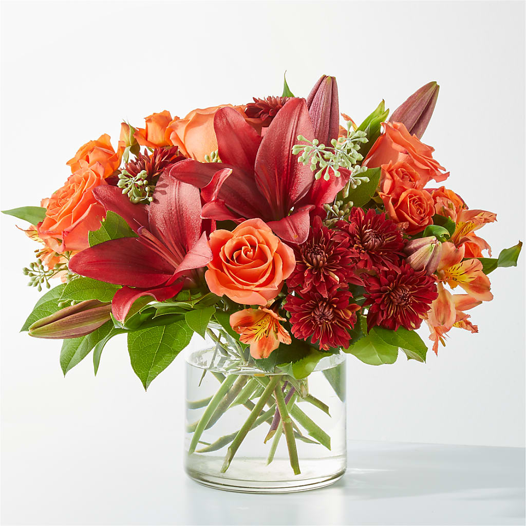 Crimson Leaves Bouquet – Kiss Floral Llc, Conshohocken PA