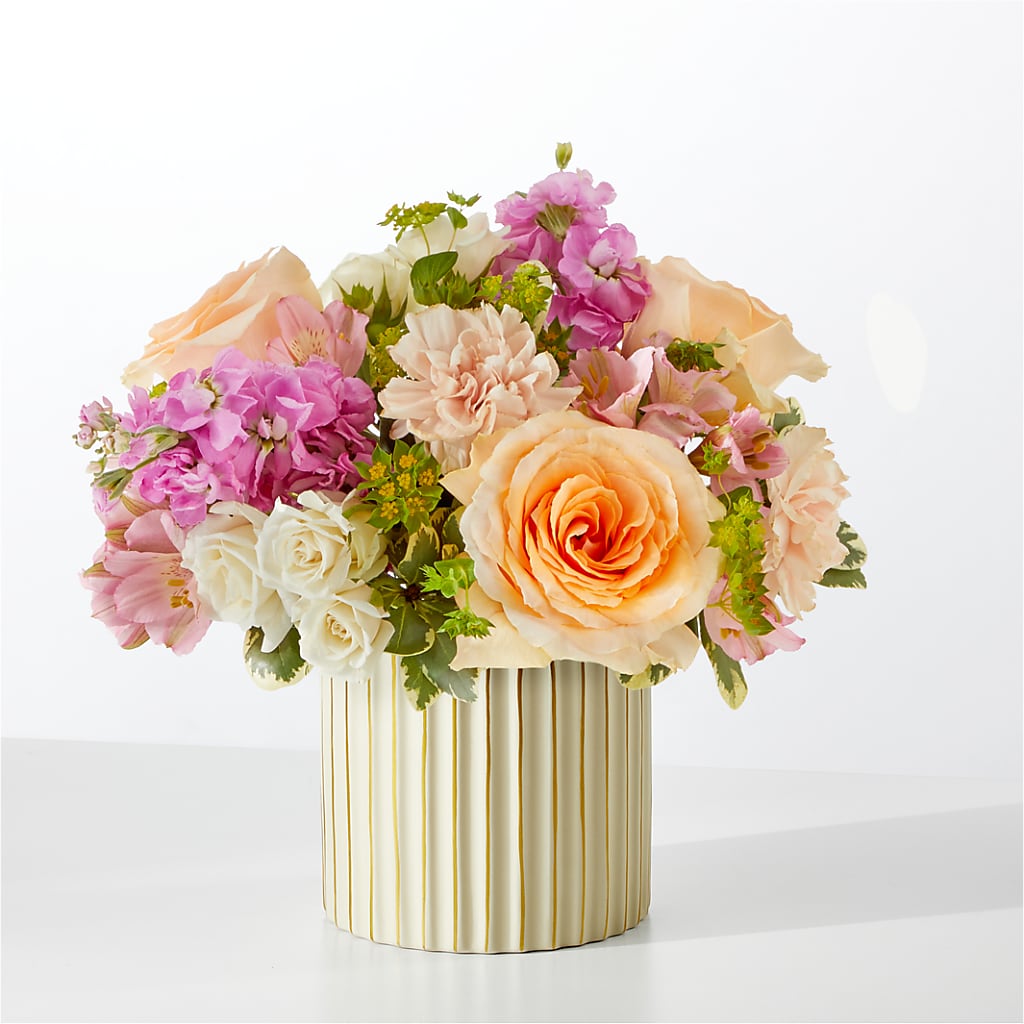Paradise Bouquet with Ivory Vase – Kiss Floral Llc, Conshohocken PA