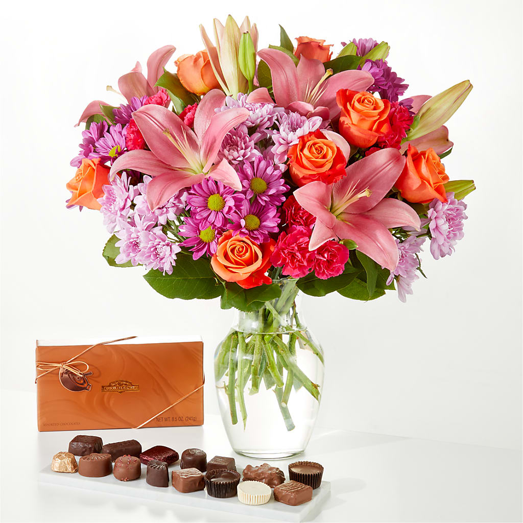 One and Only Bouquet and Chocolate Bundle – Kiss Floral Llc, Conshohocken PA