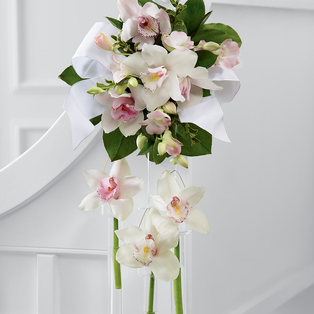 Perfect Entrance Pew Arrangement – Kiss Floral Llc, Conshohocken PA