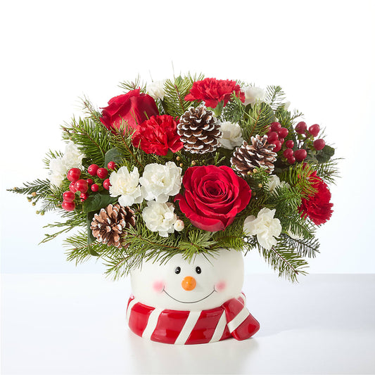 Jolly Snowman Bouquet –  Kiss Floral Llc, Conshohocken PA