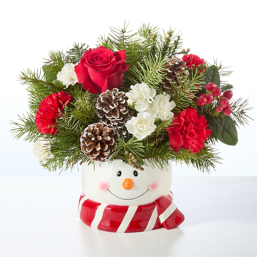 Jolly Snowman Bouquet –  Kiss Floral Llc, Conshohocken PA