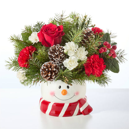 Jolly Snowman Bouquet –  Kiss Floral Llc, Conshohocken PA