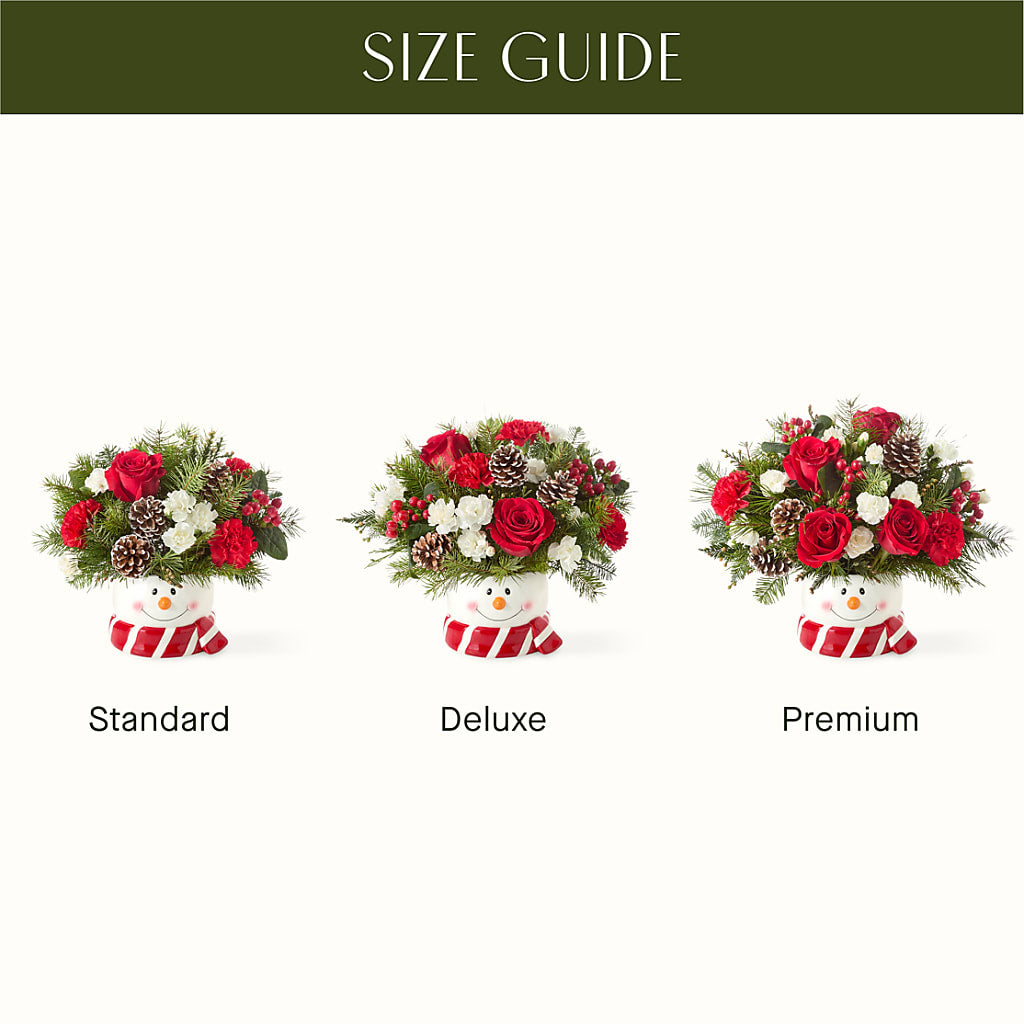 Jolly Snowman Bouquet –  Kiss Floral Llc, Conshohocken PA