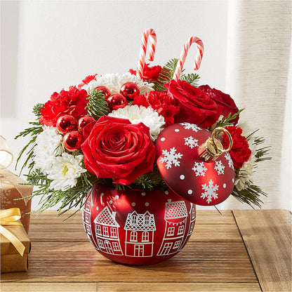 Cheer in the Air Ornament –  Kiss Floral Llc, Conshohocken PA