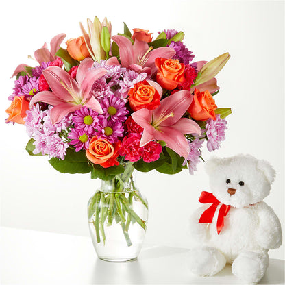 One and Only Bouquet and Bear Bundle –  Kiss Floral Llc, Conshohocken PA