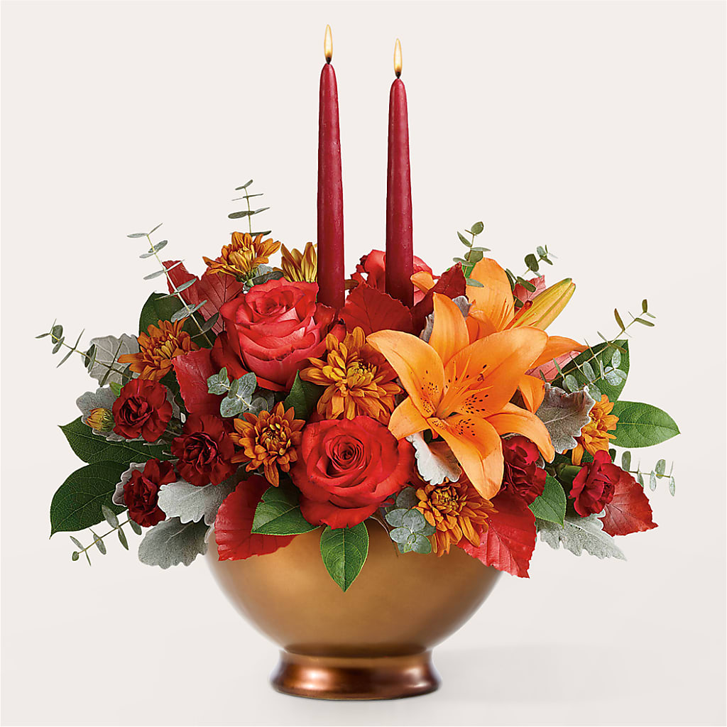 Fruits of Fall Centerpiece –  Kiss Floral Llc, Conshohocken PA