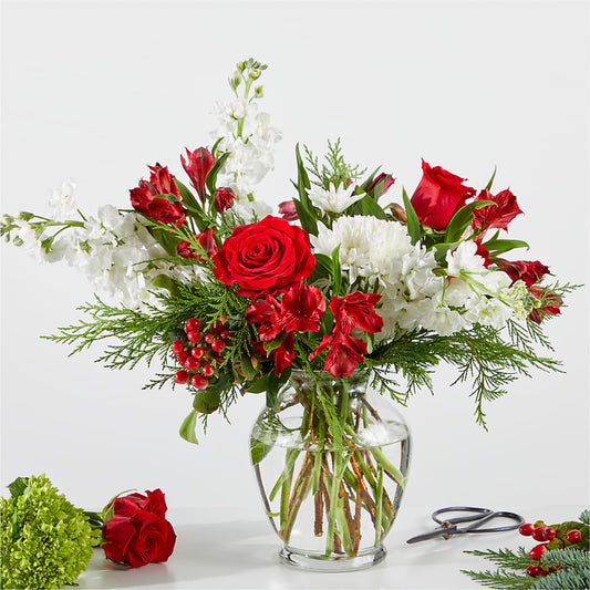 Merry Moment Bouquet – A Florist Original –  Kiss Floral Llc, Conshohocken PA