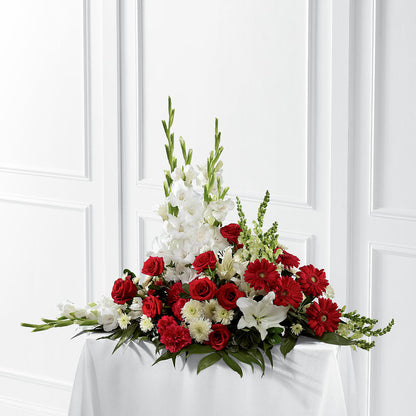 Crimson & White Arrangement –  Kiss Floral Llc, Conshohocken PA
