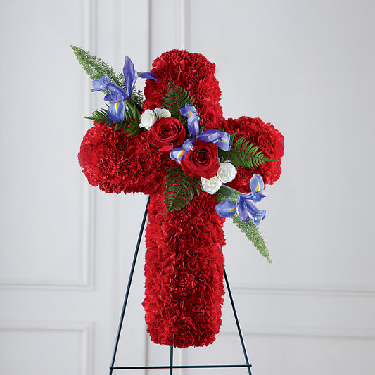 Faithful Hero Floral Cross –  Kiss Floral Llc, Conshohocken PA