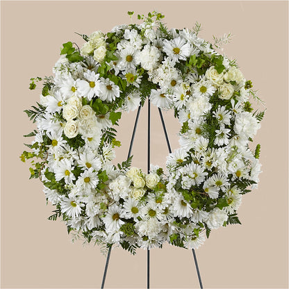Faithful Wishes Wreath –  Kiss Floral Llc, Conshohocken PA