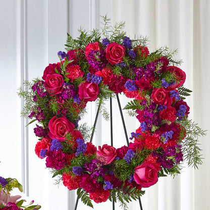 Calming Colors Wreath –  Kiss Floral Llc, Conshohocken PA