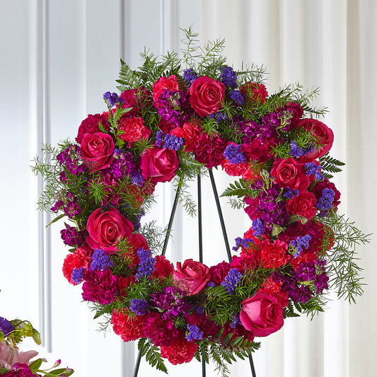 Calming Colors Wreath –  Kiss Floral Llc, Conshohocken PA