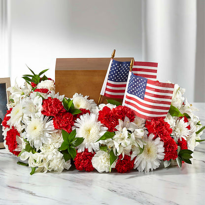Spirit of Patriotism Cremation Adornment –  Kiss Floral Llc, Conshohocken PA