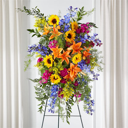 Sunlit Memories Standing Spray (Standard) –  Kiss Floral Llc, Conshohocken PA
