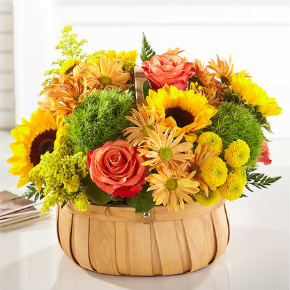 Harvest Sunflower Basket –  Kiss Floral Llc, Conshohocken PA