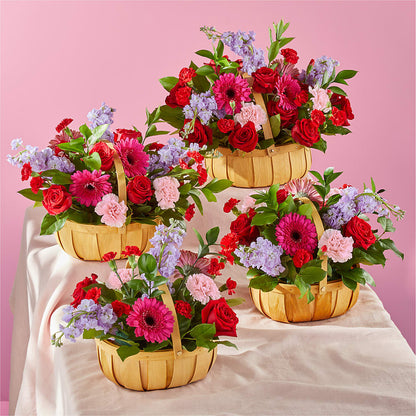 Pink Picnic Basket –  Kiss Floral Llc, Conshohocken PA