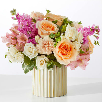 Paradise Bouquet with Ivory Vase –  Kiss Floral Llc, Conshohocken PA